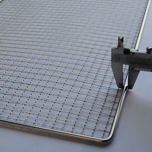 Grands plateaux de séchage en treillis métallique en acier inoxydable SUS 304 de qualité alimentaire pour four, pour le séchage de gâteaux, de pain, de viande séchée, et comme grille de cuisson pour four - Product Image 5