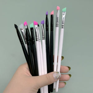 Wholesale Flat Lash Lifting <b>Tool</b> Brush Long Handle Silicone Brush for Lash - Product Image 5