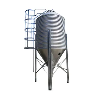 5 Tons 15 Tons Grain Storage Silo Outdoor Galvanized Steel Silo For Grain Storage