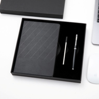 Juego de Bolígrafos USB de 16 GB al por Mayor, Regalo Corporativo Personalizado para Hombre, Agenda de Hojas Sueltas A5 con Bolígrafo Marcador Láser