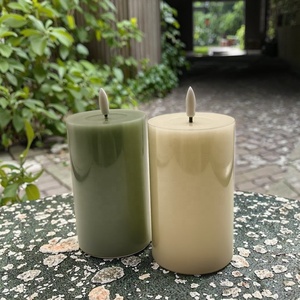 2025 mới AY Chất lượng cao thơm Flameless paraffin sáp trụ cột dẫn nến từ xa pin hoạt động 3D thực sinh nhật bên - Product Image 2