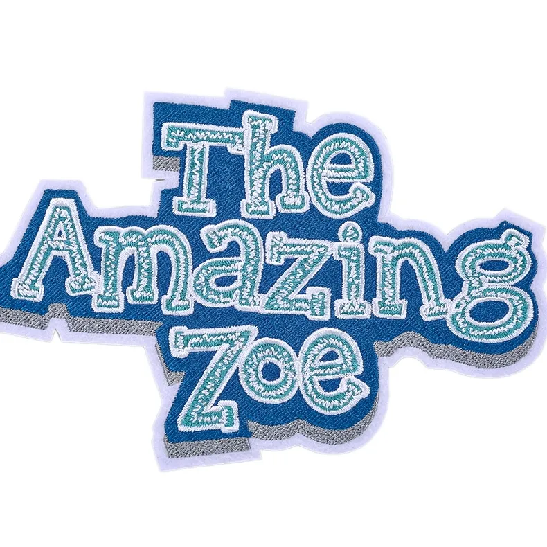 The Amazing Zoe Letter Embroidery Patch For Diy Clothes Bag Notebook Cover