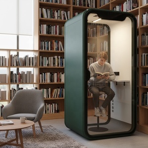 קל להתקין פרטיות אדם יחיד בבית פנים פנים חכם משרד פנים חכם pod רעש נמוך פרפאב זכוכית משרד זכוכית - Product Image 5