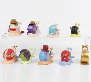 9Ppacks Anime Den Mushi figura <span class=keywords><strong>de</strong></span> acción, lindo Caracol teléfono insecto PVC figura modelo colección adornos regalos - Product Image 5