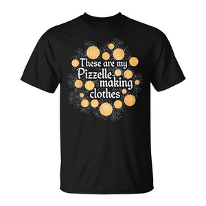 Camiseta Pizzelle Making Clothes para adultos, unisex, cuello redondo, manga corta, estampado en serigrafía, diseño de galletas navideñas italianas - Product Image 2