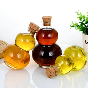 Bouteille de whisky, de liqueur ou de gin créative en forme de <span class=keywords><strong>gourde</strong></span>, design haut de gamme, transparente, 250 ml, 500 ml, 1000 ml, avec <span class=keywords><strong>bouchon</strong></span> hermétique - Product Image 2