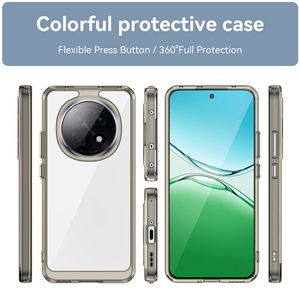 Colore creativo trasparente acrilico duro ibrido morbido TPU paraurti 2 in 1 custodia per telefono per Opo <span class=keywords><strong>A5</strong></span> Pro <span class=keywords><strong>Cover</strong></span> posteriore - Product Image 3