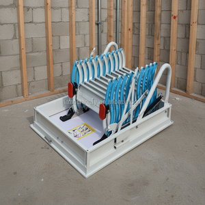 <span class=keywords><strong>Escalier</strong></span> duplex intérieur au design moderne, échelles pliantes en acier pour grenier, <span class=keywords><strong>main</strong></span> <span class=keywords><strong>courante</strong></span> rétractable, escaliers rétractables pour matériaux de construction - Product Image 1