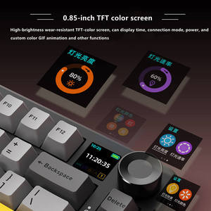 Ak820 Plus Silent Switch (factory Black-grey Theme) Tri-mode with Screen Rgb Diy Mechanical Keyboard (<b>pc</b> Edition) Ak820 - Product Image 2