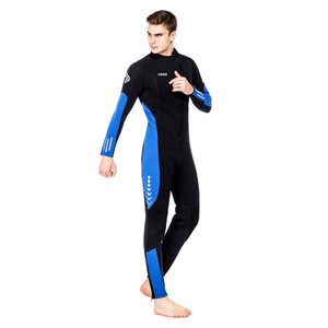 <span class=keywords><strong>Traje</strong></span> de <span class=keywords><strong>Neopreno</strong></span> de 3 mm con Cremallera Frontal y Mangas Largas, Impermeable, para Surf, Triatlón y Buceo - Product Image 4