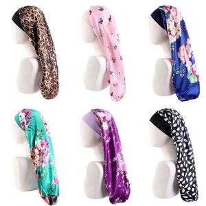 Bonnet en satin personnalisé avec logo, motif papillon imprimé, pour tresses longues et dreadlocks – Toutes saisons pour femmes - Product Image 3