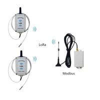 Enregistreur de données multipoint Thingsend RS485 LoRa Modbus Gateway avec antenne à ventouse 480 MHz pour capteurs sans fil industriels