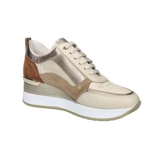 Sneakers Morbide da Donna Cinzia in Pelle Beige IV2523289, Scarpe di Tela alla Moda - Product Image 4
