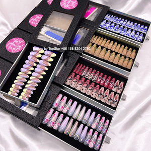 Kits de beauté pour <span class=keywords><strong>faux</strong></span> <span class=keywords><strong>ongles</strong></span> <span class=keywords><strong>à</strong></span> presser, haute qualité avec des cils adhésifs, rouge <span class=keywords><strong>à</strong></span> lèvres, pincettes - Product Image 5