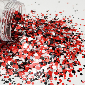 High Quality Bulk Wholesale Matte <strong>Red</strong> Dots Shape Mixed <strong>Glitter</strong> for Arts and Crafts Supplies - Product Image 6