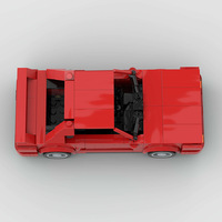 Compatible avec les briques de marque, petite voiture de course MOC, jouet de construction éducatif en plastique pour enfants, à assembler soi-même