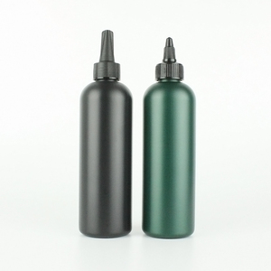 थोक 250 मिलीलीटर 300 मिली 350 एमएल बॉस्टन हेडप ने काले प्लास्टिक गोंद बालों के तेल के कंटेनर की बोतल - Product Image 2