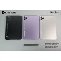 Tablet PC KINGZONE 16 ultra 10.1 Inch Android 15 Berkualitas Tinggi dengan Keyboard dan Mouse 24G+1TB Tablet Pembelajaran untuk Anak dan Dewasa