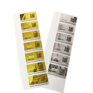 Etiqueta Autoadhesiva Personalizada Anti-Falsificación, Etiqueta de Seguridad Impermeable, Pegatinas de Hologramas, <span class=keywords><strong>Etiquetas</strong></span> de Seguridad Originales - Product Image 4