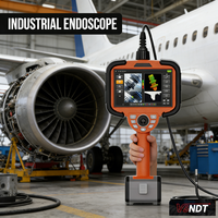 Endoscope industriel portable de mesure 3D, IP67, 360HD, boroscope flexible, mini caméra 3,9 mm, écran tactile 7 pouces, zoom 5X