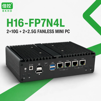 Mini PC BKHD H16-FP7N4L AMD Ryzen 7 8845HS Ryzen 5 7640HS, double 2.5G Intel, double 10G Marvell, sans ventilateur, pare-feu, appareil réseau