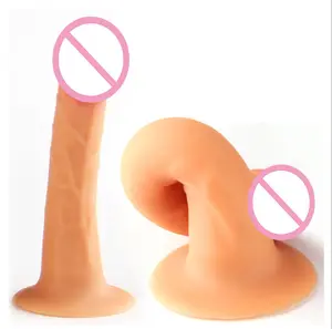 Popular Small Finger Masturbation Dildo Spielzeug Women Massage Penis Sex Toy Silicone Self Thrusting Vibrating Dildo