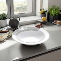 Bol salade de fruits en mélamine blanche, pour restaurant au design créatif 1 pièce