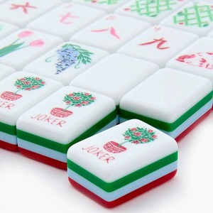 <span class=keywords><strong>Mahjong</strong></span> de Calidad Confiable con Patrones Festivos Rojos y Diseños de Mascotas Adorables, Contraste Rojo-Verde, <span class=keywords><strong>Mahjong</strong></span> Americano para Fiestas y Juegos Navideños - Product Image 4