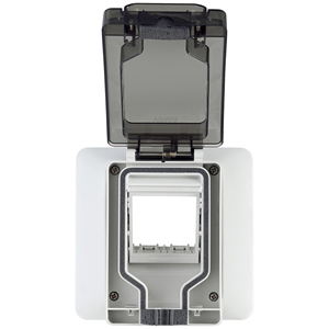 IP55 Outdoor <b>Socket</b> <b>Cover</b> With <b>Plug</b> Insert 2M Included 3M Length 8.5 In Height 7.8 In For <b>Plugs</b> & <b>Sockets</b> - Product Image 1