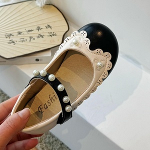 Chaussures de princesse pour filles, style britannique, semelle souple, chaussures plates pour petites filles, printemps été - Product Image 4