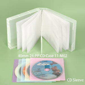 SUNSHING OEM ODM CD/DVD Wallet PP Poly <b>Binder</b> Sleeve Clear 8 10 12 24 Discs Audio Book Cases Black DVD Game Case Storage <b>Binder</b> - Product Image 5
