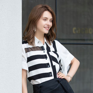 Encuentra ofertas elegantes y de moda blusa a y negro -