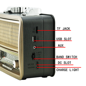 M-1919BT Mới Lớn Châu Âu Cổ Điển Retro Oem Logo Cổ Điển Hộp Di Động <span class=keywords><strong>Tv</strong></span> Quà Tặng Portatil <span class=keywords><strong>Analog</strong></span> Am Fm Sw Đài Phát Thanh - Product Image 3
