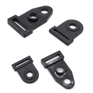 Plastic Double Eye <b>Tent</b> Corner Buckles B099B100 Black Fasteners For <b>Tent</b> <b>Pole</b> Accessories - Product Image 1