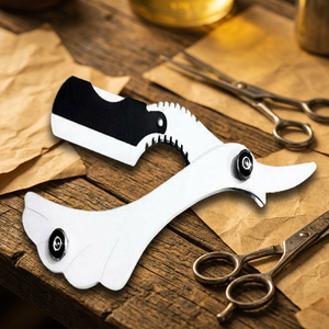 Maquinilla de Afeitar Reutilizable de Doble Hoja de Acero Inoxidable para Recortar el Vello Corporal Masculino - Product Image 3