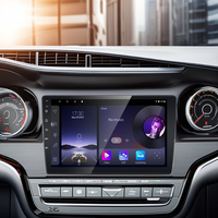 Autoradio universel QLED 9 pouces avec écran tactile, radio audio stéréo, lecteur multimédia Android pour voiture