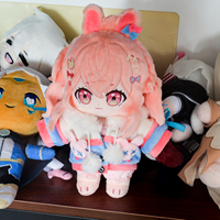 Personnalisation sans MOQ : Figurines en peluche Kpop avec vêtements amovibles, 10cm, 20cm, 30cm, Poupées en coton Nui Anime personnalisées