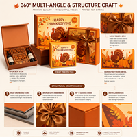 Boîte rigide en carton ondulé personnalisée avec couvercle et base, pour cadeaux de festival, avec impression de marque et présentation en magasin.