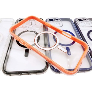 Nueva venta al por mayor de parachoques negro transparente resistente a los golpes TPU funda de teléfono móvil <span class=keywords><strong>para</strong></span> Samsung S23 cubierta <span class=keywords><strong>ultra</strong></span> magnética - Product Image 5