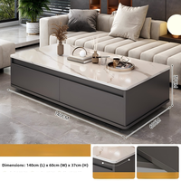 Meubles de salon modernes, meuble TV rectangulaire, table basse de luxe, ensemble de tables basses, tables basses pour la maison