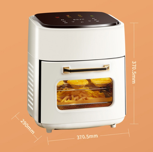 Friteuse à air 15L grande capacité, écran tactile, sans huile, 1400W, pour usage domestique, avec coupure automatique de courant, machine à frites - Product Image 3
