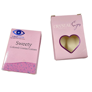 무료 디자인 맞춤형 소프트 Cpntact 렌즈 상자 종이 포장 상자 콘택트 렌즈 용 화장품 뷰티 박스 - Product Image 3