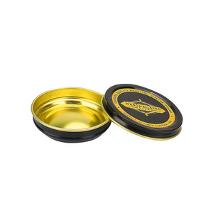 40ml stainless steel round custom aluminum white candle coin soap caviar tobacco cookie box biscuit metal lip balm tea tin