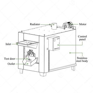 Máquina Tostadora Multifuncional para Soja y Frutos Secos de 100-2000 kg/H con Calentamiento Eléctrico/a Gas y Temperatura Uniforme para Uso Doméstico y Panaderías - Product Image 5