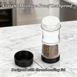Nouveau shaker à épices portable 2-en-1 avec couvercle hermétique pour <span class=keywords><strong>camping</strong></span> cuisine barbecue RV <span class=keywords><strong>mini</strong></span> <span class=keywords><strong>salière</strong></span> et <span class=keywords><strong>poivrière</strong></span> ensemble étanche à l'humidité - Product Image 5
