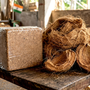 Bloque de Fibra de Coco de Alto Contenido de EC para Hidroponía - Suministro a Granel de 5 kg, Fibra de Coco para Cultivadores Hidropónicos en India - Product Image 1