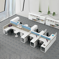 Poste de travail de bureau moderne bleu 2 4 6 personnes cloison bureau bureau modulaire poste de travail pour 2 personnes