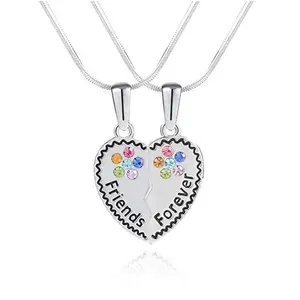 Best Friend Collane BFF Amicizia Rhinestone Rotto Del Pendente Del Cuore Della Collana Set