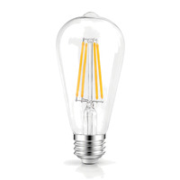 Ampoule LED à filament vintage E27 Edison 470lm 2700-6500K 120/230V avec interrupteur manuel pour entrepôt