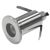Empotrada 3W 12 voltios IP68 Acero inoxidable LED Piscina Luz Impermeable Lámpara de paisaje subacuático